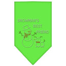 Christmas Pet and Dog Bandana Rhinestone, "Snowman's Best Friend"