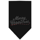 Christmas Pet and Dog Bandana Rhinestone, "Merry Christmas"