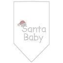 Christmas Pet and Dog Bandana Rhinestone, "Santa Baby"