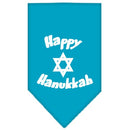 Pet and Dog Bandana Screen Printed, "Happy Hanukkah"