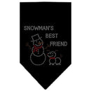 Christmas Pet and Dog Bandana Rhinestone, "Snowman's Best Friend"