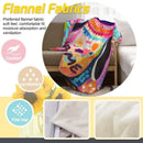 Personalized Penguin Blanket | Custom Name | Colorful Arctic Animal 310gsm Fleece Throw Gift