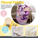 Personalized Purple Unicorn Blanket | Custom Name | Starry Cloud Flannel Fleece Throw Gift