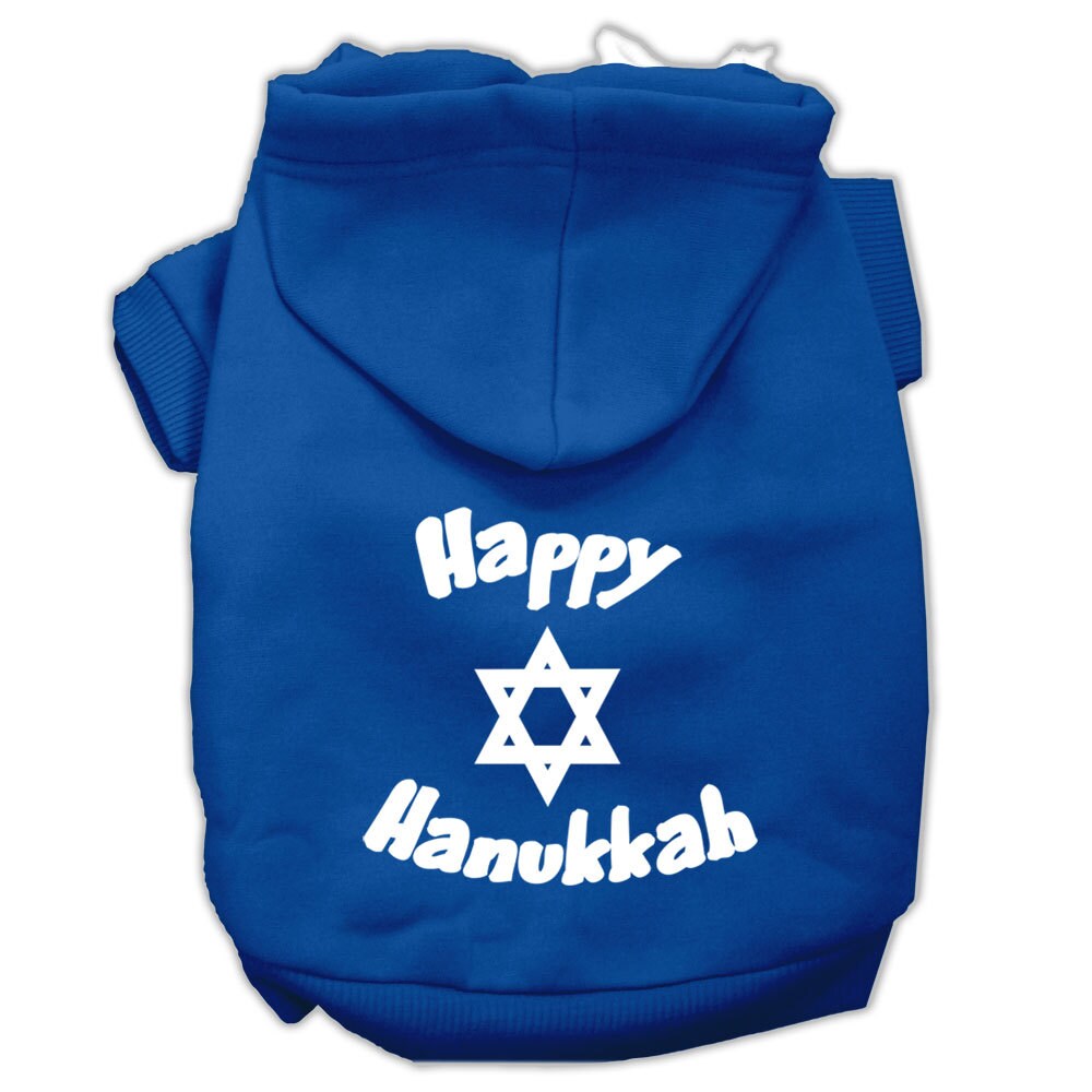 Hanukkah Pet Dog & Cat Hoodie Screen Printed, 