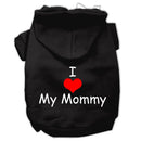 Pet, Dog & Cat Hoodie Screen Printed, "I Love My Mommy"