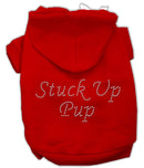 Pet, Dog & Cat Hoodie Rhinestone, "Stuck Up Pup"