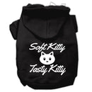 Pet Dog & Cat Hoodie Screen Printed, "Soft Kitty, Tasty Kitty"