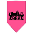 Pet and Dog Bandana Screen Printed, "Amsterdam Skyline"