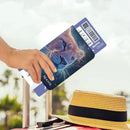 Personalized Lion Passport Holder: Starry Galaxy Travel Wallet, Holiday
