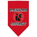 Pet and Dog Bandana Screen Printed, "Backyard Security"