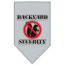 Pet and Dog Bandana Screen Printed, "Backyard Security"