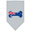 Pet and Dog Bandana Screen Printed, "Bone Shaped Australian Flag"