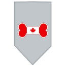 Pet and Dog Bandana Screen Printed, "Bone Shaped Canadian Flag"