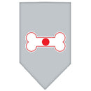 Pet and Dog Bandana Screen Printed, "Bone Shaped Flag Japan"