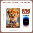 Personalized Lion Cub Notebook: Jungle Safari A5 Journal, Diary Keepsake for Writers