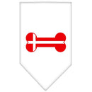 Pet and Dog Bandana Screen Printed, "Bone Shaped Denmark Flag"