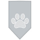Pet and Dog Bandana Screen Printed, "Chevron Paw"
