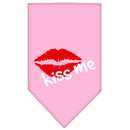 Pet and Dog Bandana Screen Printed, "Kiss Me"