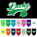 Pet and Dog Bandana Screen Printed, "Lucky Swoosh"