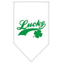Pet and Dog Bandana Screen Printed, "Lucky Swoosh"