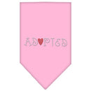 Pet and Dog Bandana Rhinestone, "Adopted"