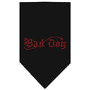 Pet and Dog Bandana Rhinestone, "Bad Dog"
