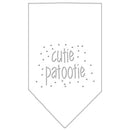 Pet and Dog Bandana Rhinestone, "Cutie Patootie"