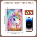 Personalized Unicorn Notebook: Fantasy A5 Journal, Custom Name Gift, Diary Keepsake