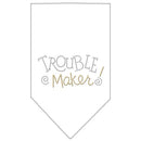 Pet and Dog Bandana Rhinestone, "Trouble Maker"
