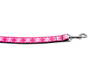 Pet Dog & Cat Nylon Collar or Leash, "Pink Skulls"