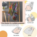 Personalized Unicorn and Dragon Blanket | Custom Name | Baby Dragon Unicorn Friends Fleece Throw Gift