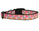 Pet Dog & Cat Nylon Collar or Leash, "Pink Spring Flowers"