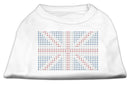 Pet Dog & Cat Shirt Rhinestone, "British Flag"