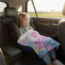 Personalized Kitty& Unicorn Fleece Blanket: Custom Name Throw, Soft Flannel