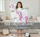 Personalized Picture Photo Blanket: Enchanted Kids Fantasy Fleece Throw