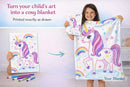 Personalized Picture Photo Blanket: Enchanted Kids Fantasy Fleece Throw
