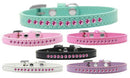 Dog, Puppy & Pet Fashion Collar, "Bright Pink Crystal Rimsets"