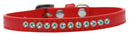 Dog, Puppy & Pet Fashion Collar, "Aurora Borealis Crystal Rimsets"