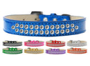 Dog, Puppy & Pet Ice Cream Collar, "Two Row Clear Crystal Rimsets"