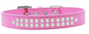 Dog, Puppy & Pet Fashion  Collar, "Two Row Pearl Rimsets"