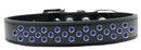 Dog, Puppy & Pet Fashion Collar, "Blue Crystal Rimsets Sprinkles"