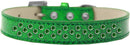 Dog, Puppy & Pet Ice Cream  Collar, "Emerald Green Crystal Rimsets Sprinkles"