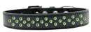 Dog, Puppy & Pet Fashion Collar, "Lime Green Crystal Sprinkles"