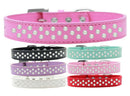 Dog, Puppy & Pet Fashion Collar, "Pearl Rimsets Sprinkles"
