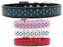 Dog, Puppy & Pet Fashion Collar, "Southwest Turquoise Pearl Rimsets Sprinkles"