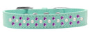 Dog, Puppy & Pet Fashion Collar, "Pearl and Purple Crystal Rimsets Sprinkles"