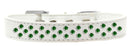 Dog, Puppy & Pet Fashion Collar, "Emerald Green Crystal Sprinkles"