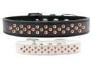 Dog, Puppy & Pet Fashion Collar, "Orange Crystal Sprinkles"