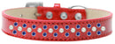 Dog, Puppy & Pet Ice Cream  Collar, "Pearl and Blue Crystal Rimsets Sprinkles"