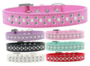 Dog, Puppy & Pet Fashion Collar, "Pearl and Clear Crystal Rimsets Sprinkles"